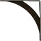 Ekena Millwork Legacy Steel Bracket, Antiqued Warm Silver 2"W x 16"D x 16"H BKTM02X16X16LEAWS - alternate 7